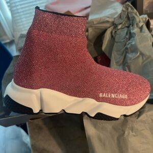 Balenciaga Women’s Speed Glitter Sneakers